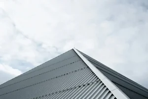 A close-up of a commercial roof.