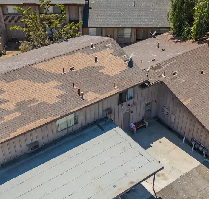 a roof in need of replacement